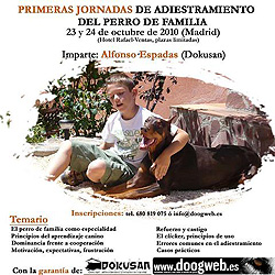 Curso de adiestramiento del perro de familia con Dokusan-doogweb.