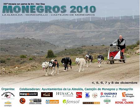 Mushing en Monegros NonStop 2010.