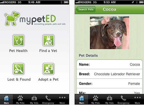 Utilidades veterinarias para iPhone, iPad... (en EE.UU.).