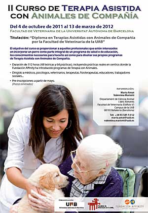 Curso de Terapia Asistida con Animales de la UAB.