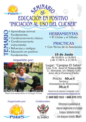 Seminario Educación Canina en Positivo.