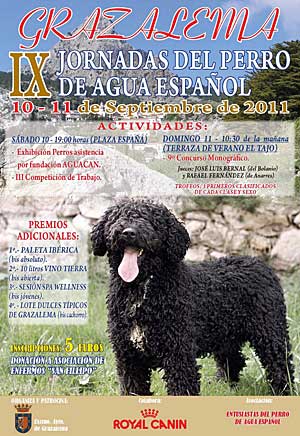 IX Jornadas del perro de agua español, en Grazalema