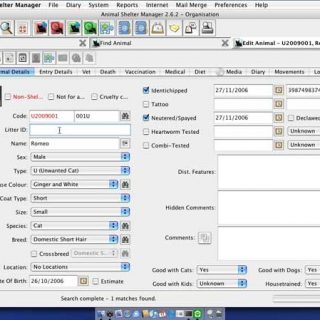 Animal Shelter es un programa bajo licencia GPL que permite gestionar protectoras y refugios.