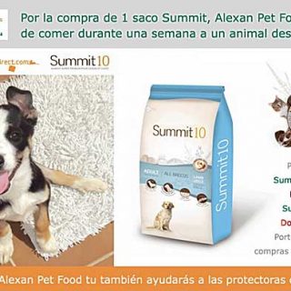 Alimenta gratis un animal de una protectora una semana, promoción de Alexan Artesa.