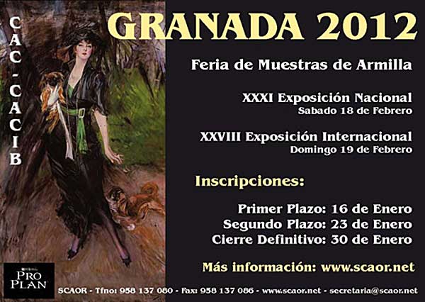 XXXI Exposición Canina Nacional y XXVIII Exposición Canina Internacional de Granada, horarios, cómo llegar...