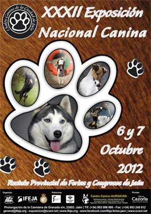 XXXII Exposición Nacional Canina de Jaén, cómo llegar, agenda de eventos, registro de raza...