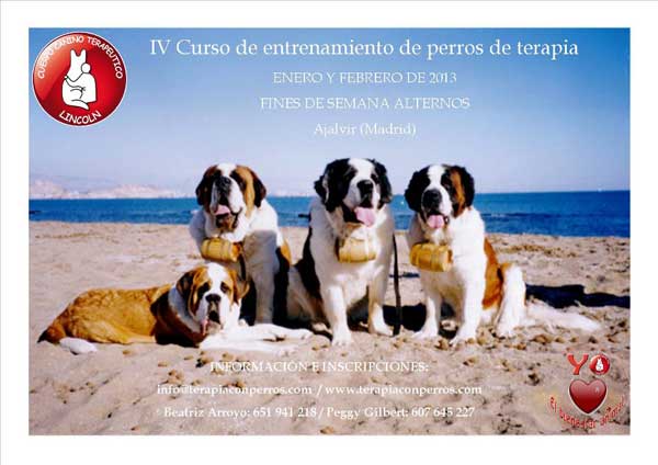 IV Curso de Entrenamiento de Perros de Terapia, complemento del Ciclo formativo de terapia y actividades asistidas con perros