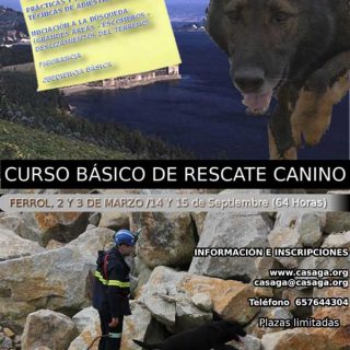 Curso de iniciación al Rescate Canino, con Cans de Salvamento de Galicia.