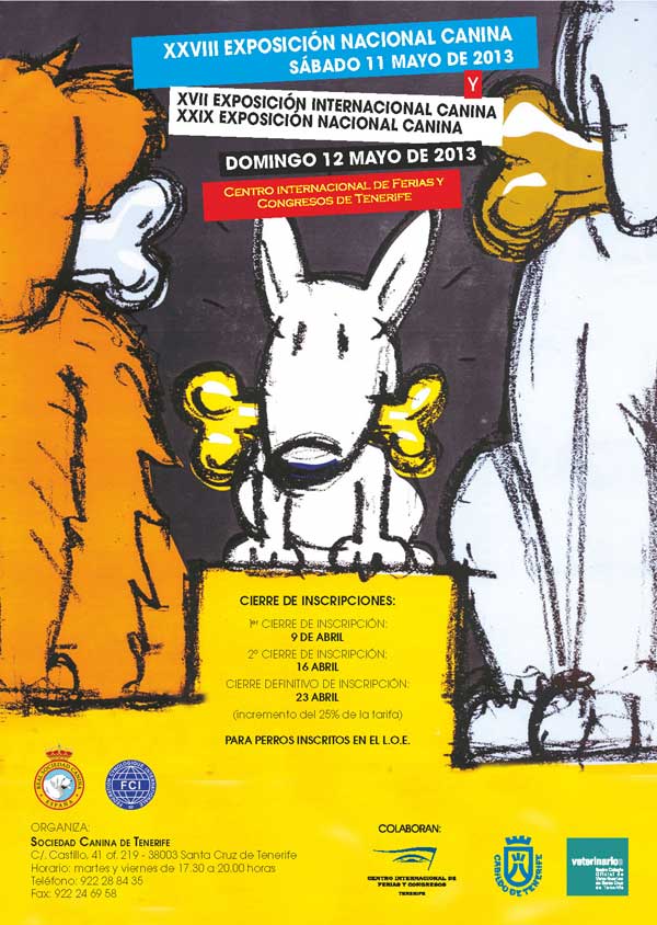 XVII Exposición Internacional Canina de Tenerife, próximo fin de semana.
