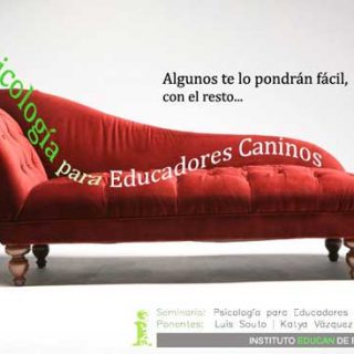 Seminario EDUCAN "Psicología para educadores caninos". #Adiestramiento #Perros @educan_es.