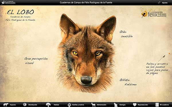 iFelix, el #lobo (#app de Félix Rodríguez de la Fuente). ¿Recuerdas los cuadernos de campo de Félix Rodríguez de la Fuente?