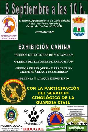 Exhibición canina en Olula del Río.