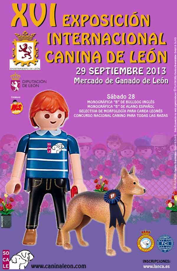XVI Exposición Internacional Canina de León, próximo fin de semana.