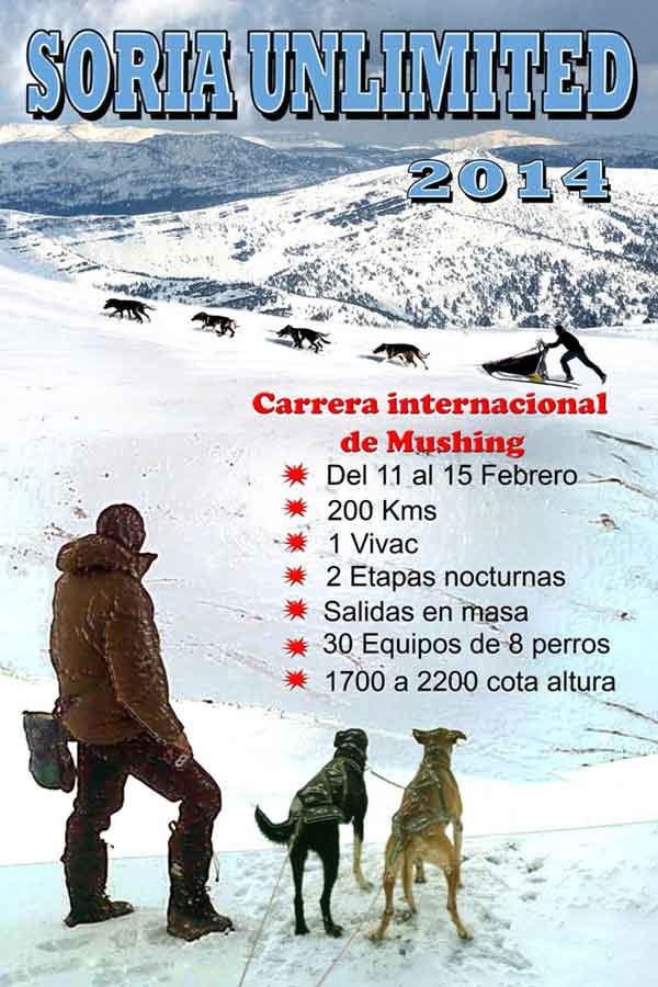 Soria Ulimited 2014. La reunión del mushing en Soria.