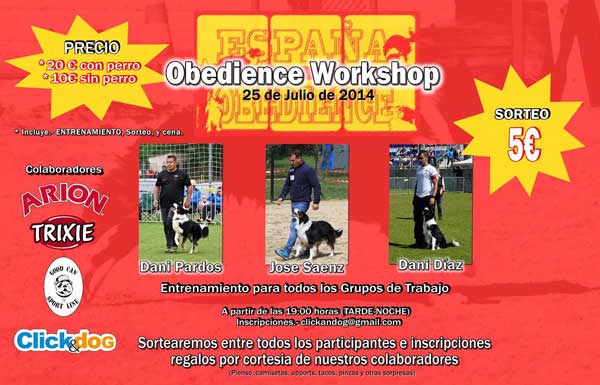 Obedience WorkShop... ¿Quieres conocer la Obediencia (OCI) desde "dentro" y colaborar con el equipo español en el próximo Mundial?