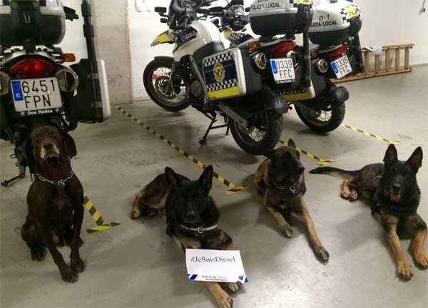 #JeSuisDiesel, Unidades Caninas de España