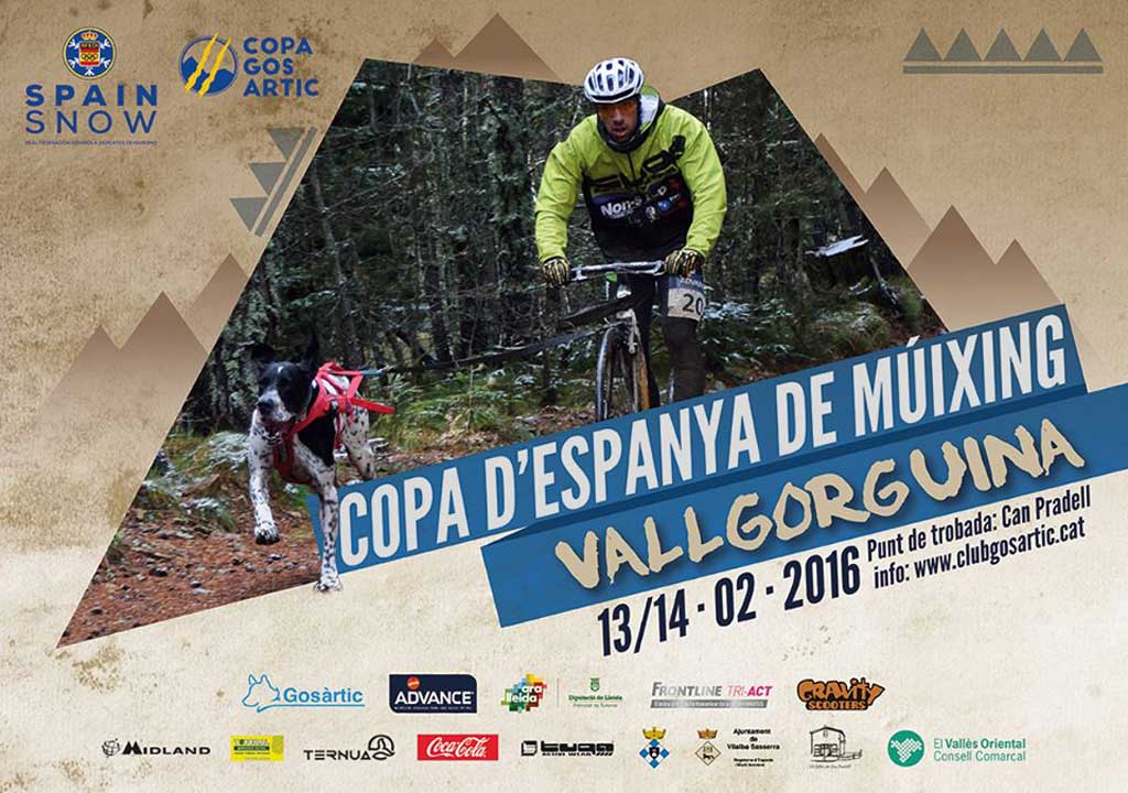 Vallgorguina acoge la Copa de España de Mushing y Canicross