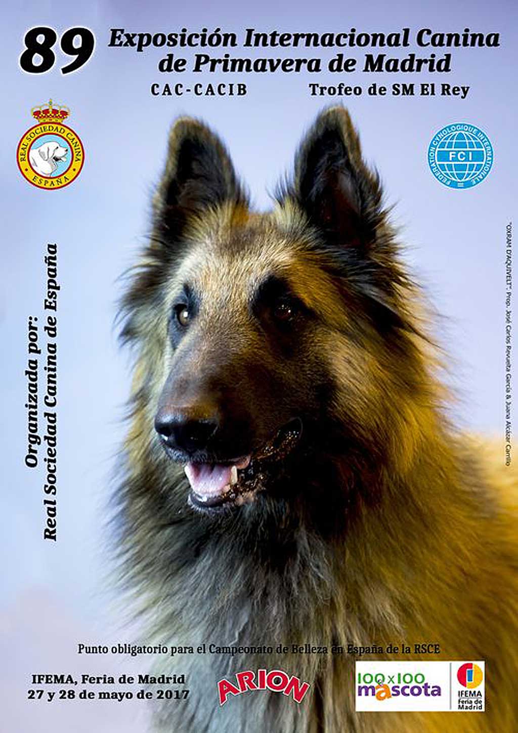 La Real Sociedad Canina de España organiza la 89 Exposición Internacional Canina de Primavera.