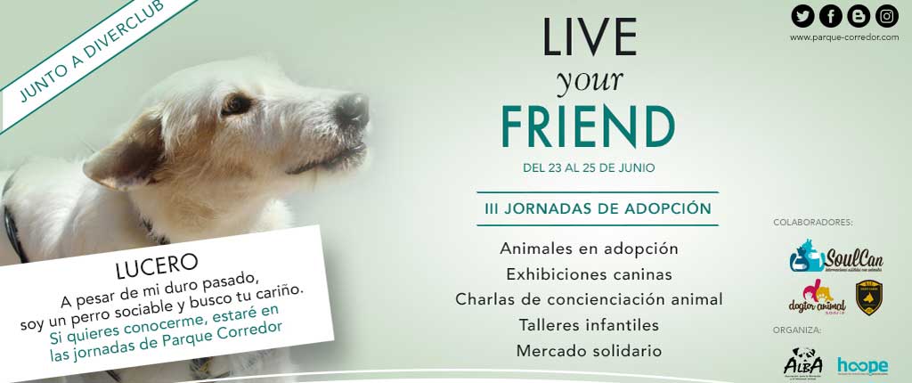 Jornadas para adopción de mascotas en Parque Corredor