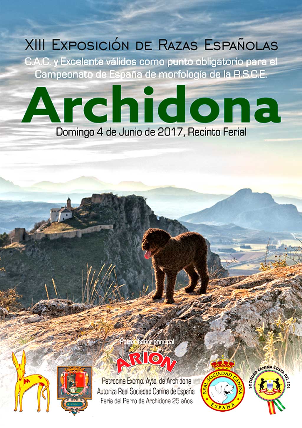 Archidona (Málaga) reúne este domingo a más de 350 perros en la XIII Exposición de Razas Españolas.