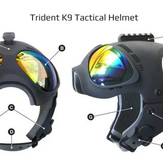 Trident K9 tactical helmet, protección para perros de trabajo