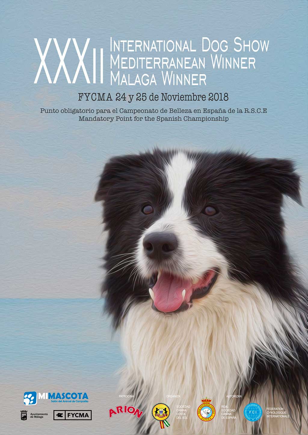El fin de semana del 24 y 25 de Noviembre de 2018, se celebrará en Málaga, España, la Exposición Internacional Canina CAC - CACIB Mediterranean Winner.