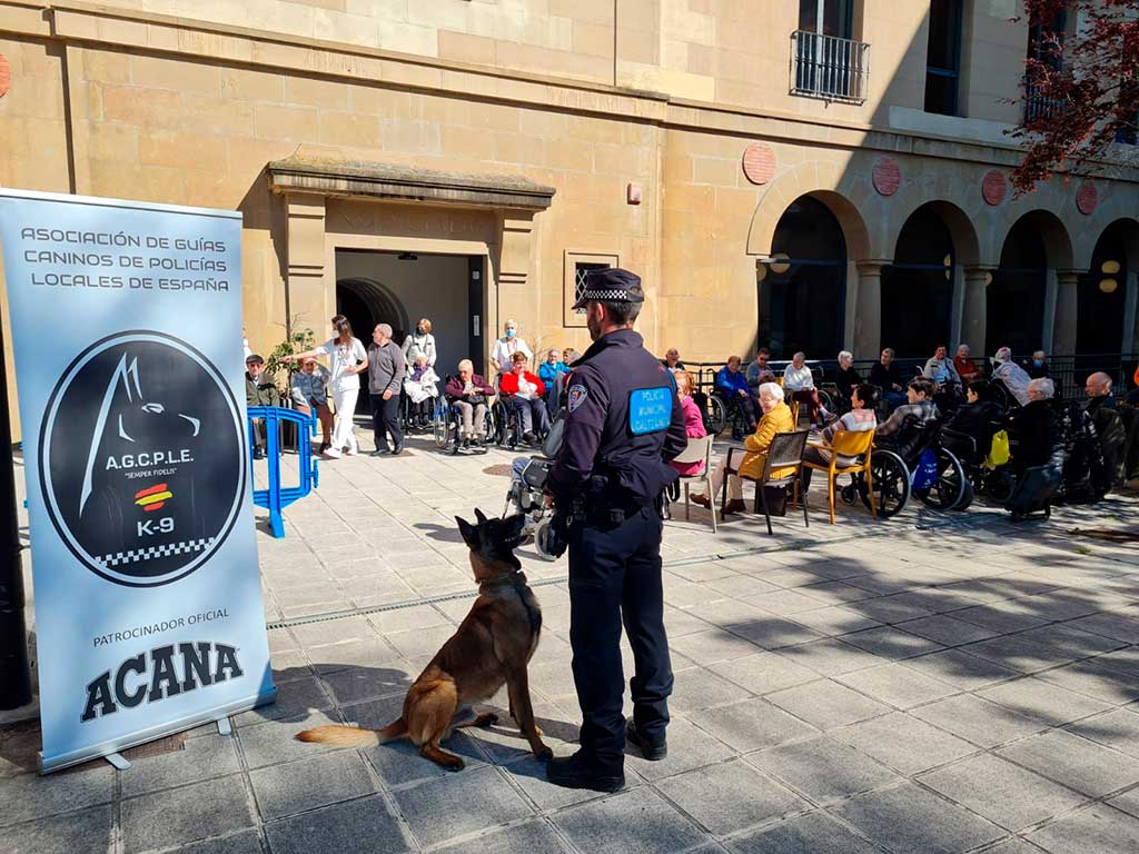 Perros policía en Amavir.