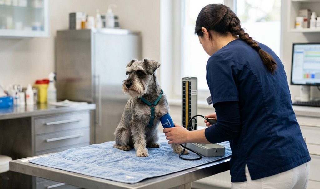 Caniche, Schnauzer Miniatura y Teckel, entre las razas con mayor predisposición a la hipertensión canina. La RSCE recuerda que la obesidad, la edad avanzada y algunas enfermedades de base elevan el riesgo y subraya la importancia del control veterinario periódico.