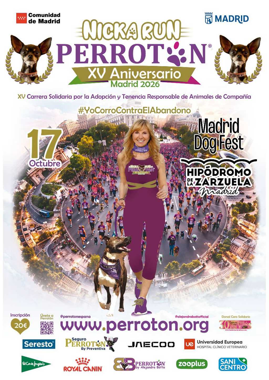 Perrotón Madrid 2026 Nicka Run, inscripciones abiertas.