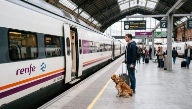 La RSCE califica  de "histórica" la decisión de Renfe de permitir viajar con perros de hasta 40 kilos tras años de reivindicación.