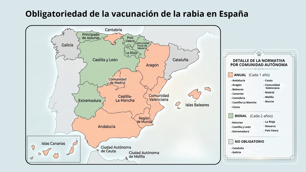 La necesidad de un criterio homogéneo sobre la rabia en España.